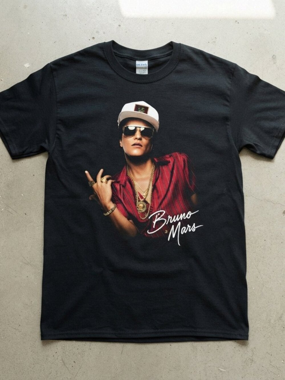 Bruno Mars Portrait Graphic T-Shirt